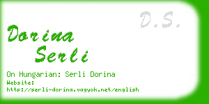 dorina serli business card